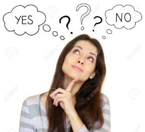 19288906-Young-woman-think-with-yes-or-no-choice-looking-up-isolated-on-white-background-Stock-Photo